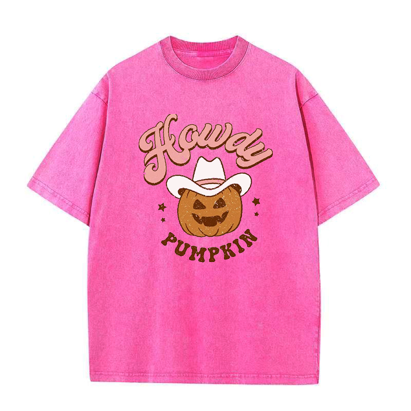 Howdy Pumpkin Western Halloween Unisex Tee