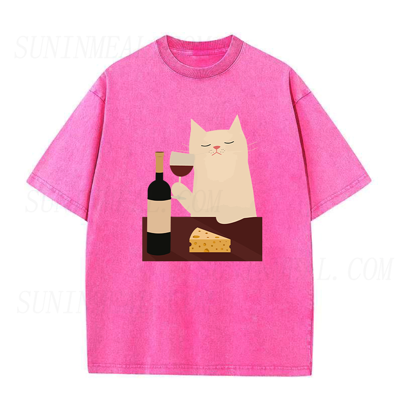 White Cat Wine Unisex Tee