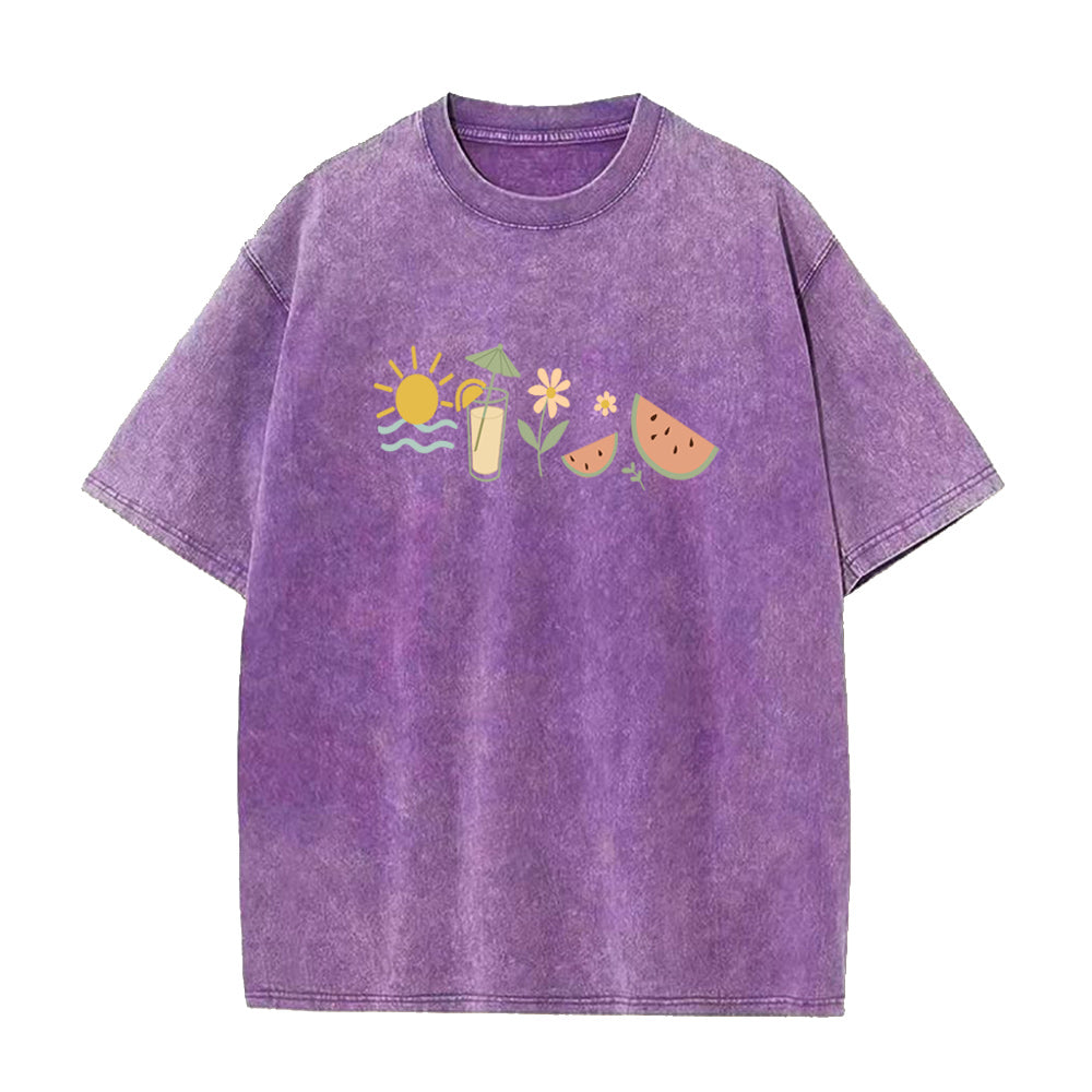 ハッピーサマーユニセックスTシャツ