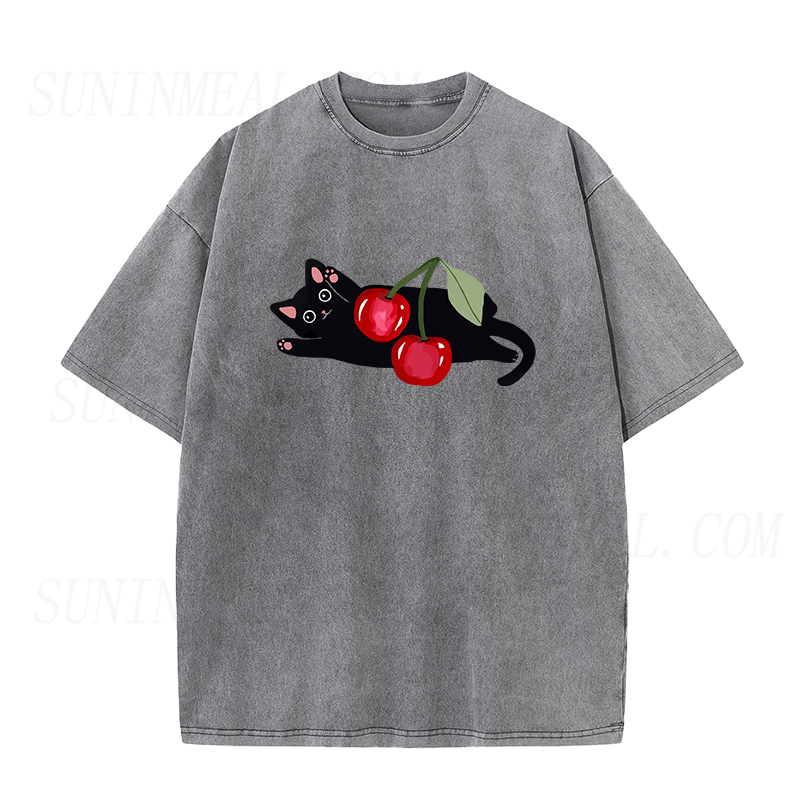 チェリーキャット ユニセックスTシャツ