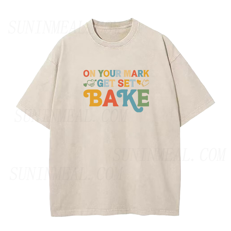 On Your Mark Get Set Bake Unisex Tee