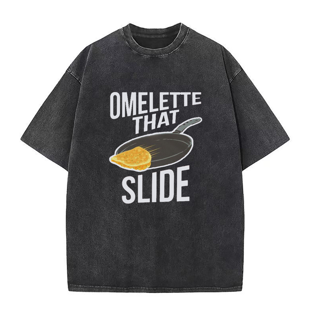 スライドするオムレツユニセックスTシャツ
