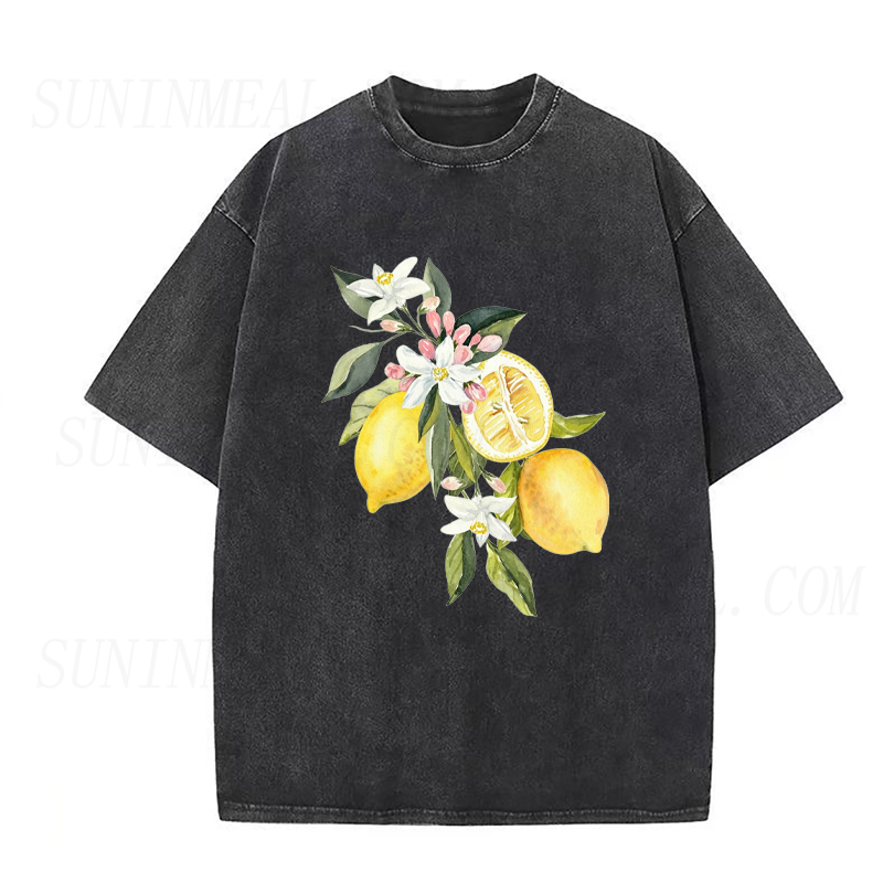 Floral Lemon Unisex Tee