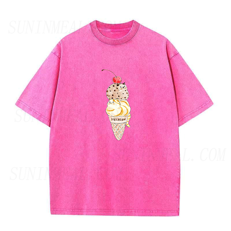 Cat Ice Cream Unisex Tee