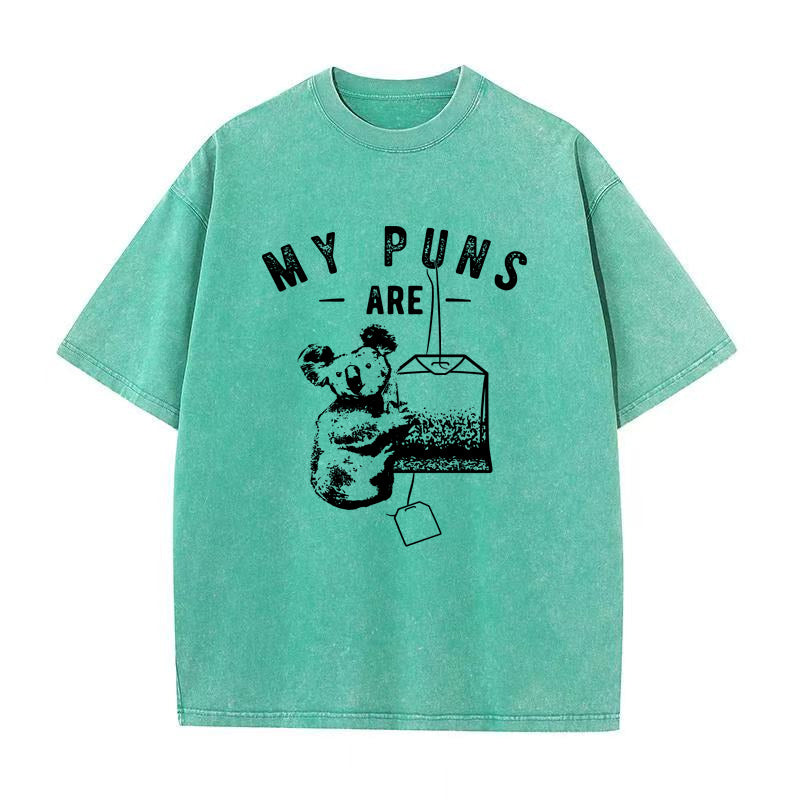 私の駄洒落はコアラ ユニセックスTシャツ