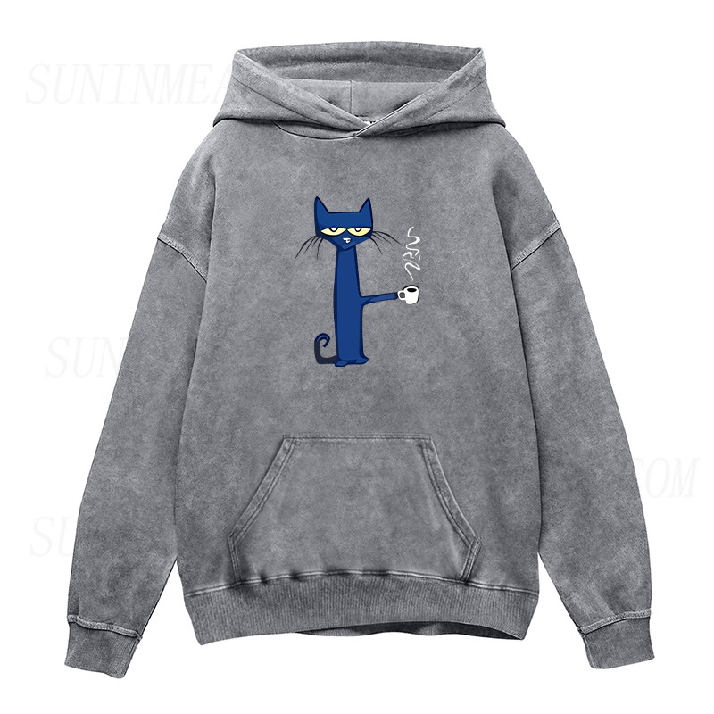 Cat and Coffee Unisex Hoodie