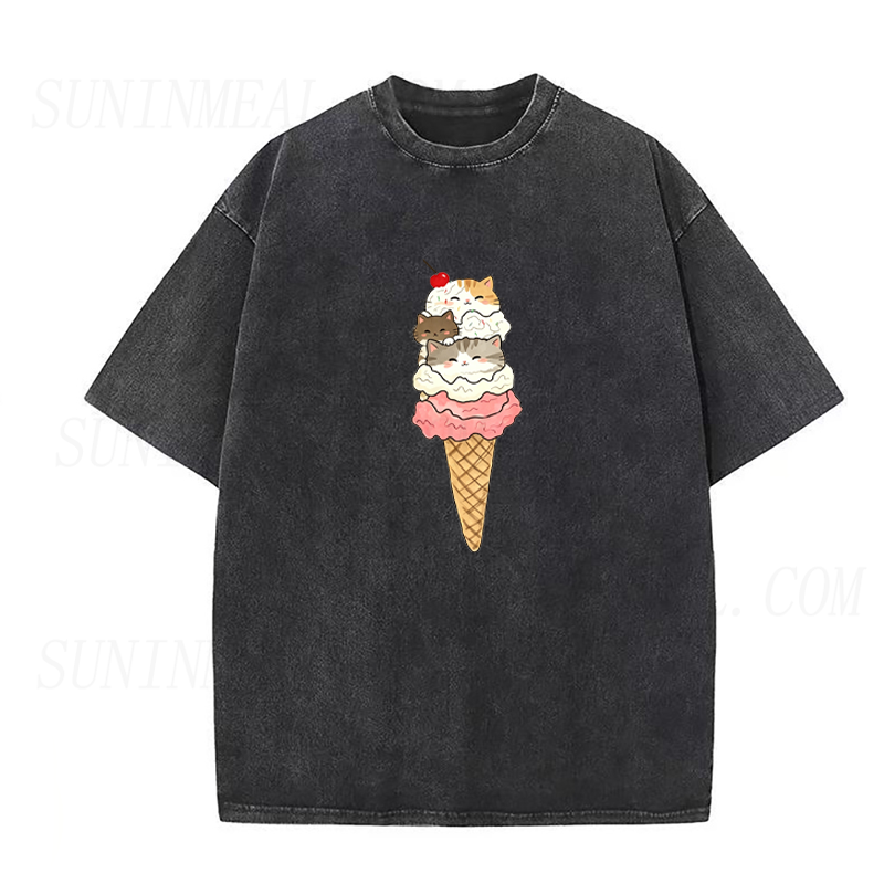 Ice Cream Cat Unisex Tee
