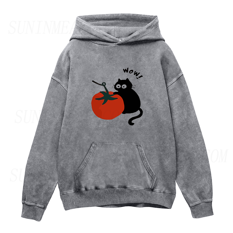 wow tomato cat  Unisex Hoodie