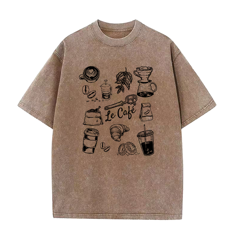 Coffee Lovers  le cafe' Unisex Tee