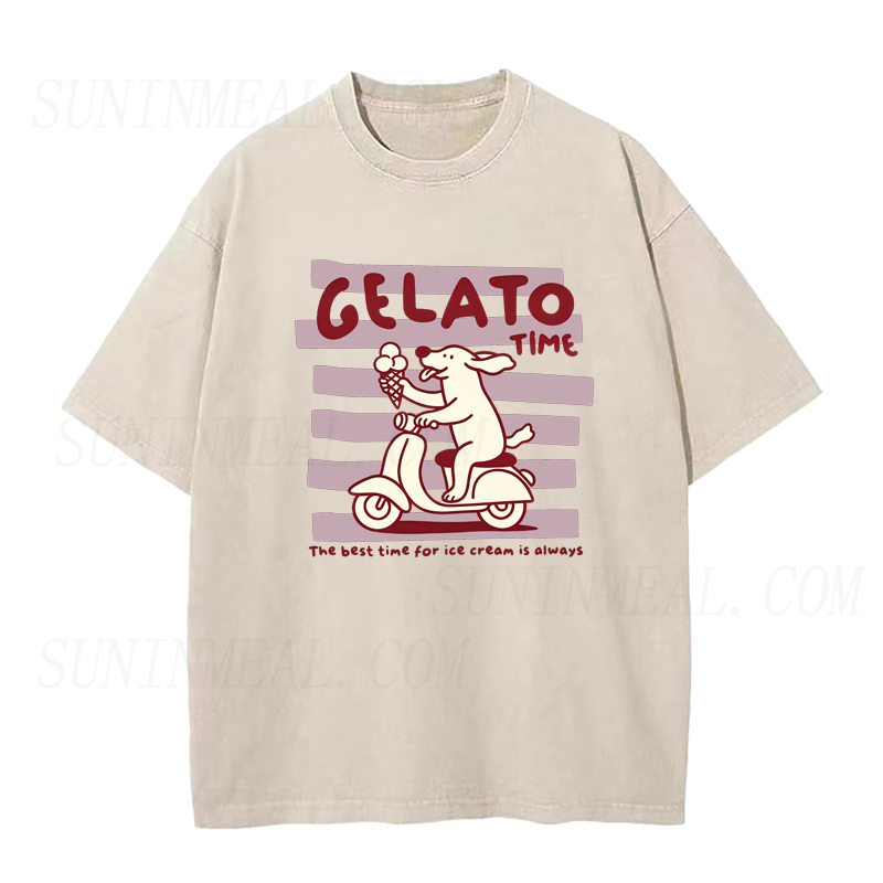 Gelato Time Dog Unisex Tee