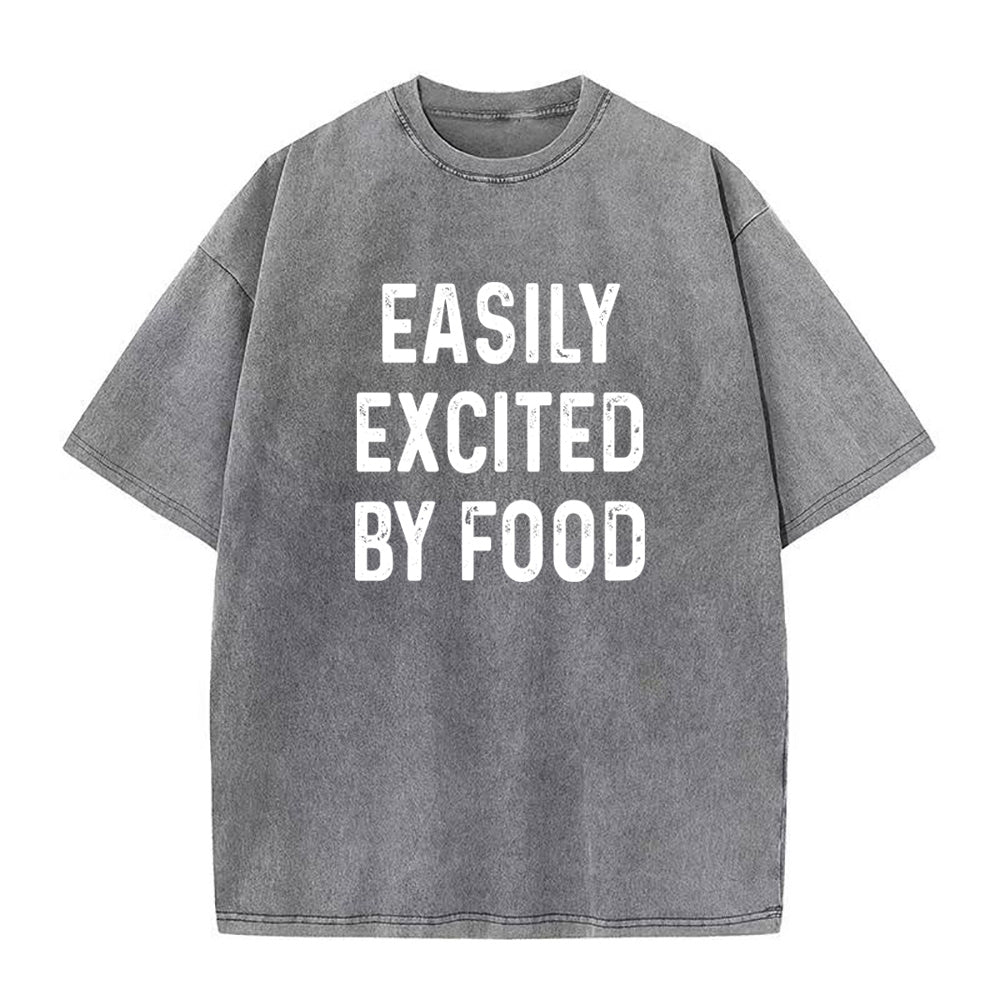 easily excited by food Unisex Tee
