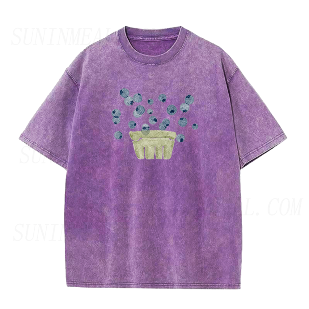 Cute Watercolor Blueberry Unisex Tee