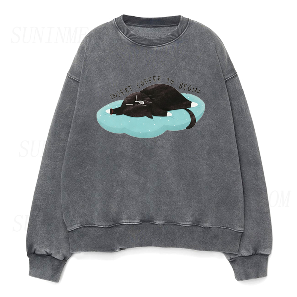 Insert Coffee To Begin Unisex Crewneck Sweatshirt