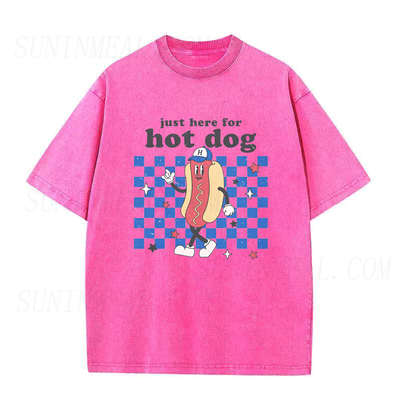 Just Here for Hot Dog Unisex Tee