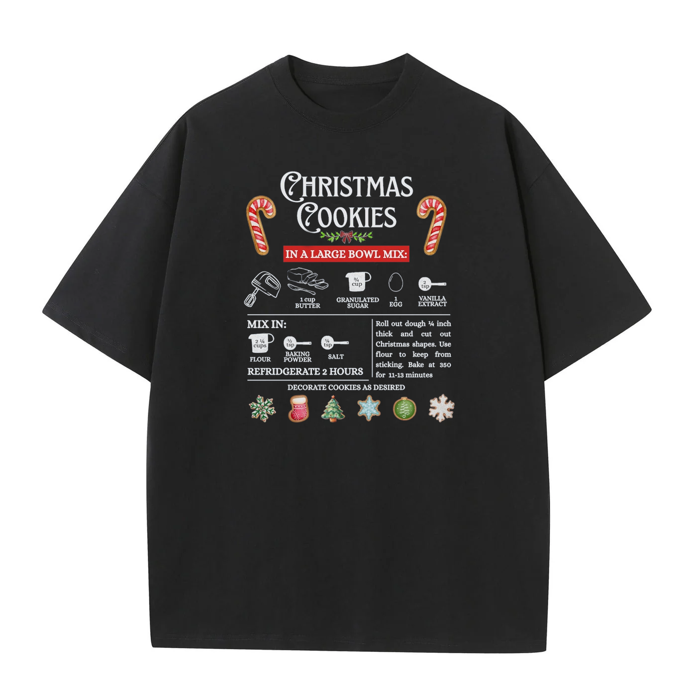 Christmas Cookie Recipe Unisex T-shirt