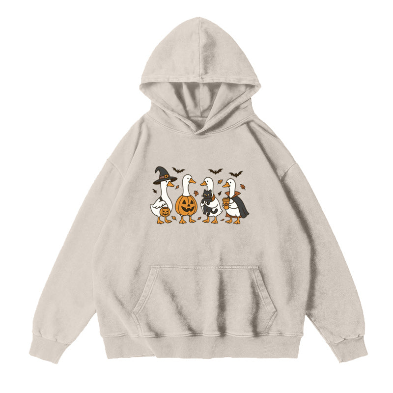 Halloween Ghost Silly Goose Unisex Hoodie