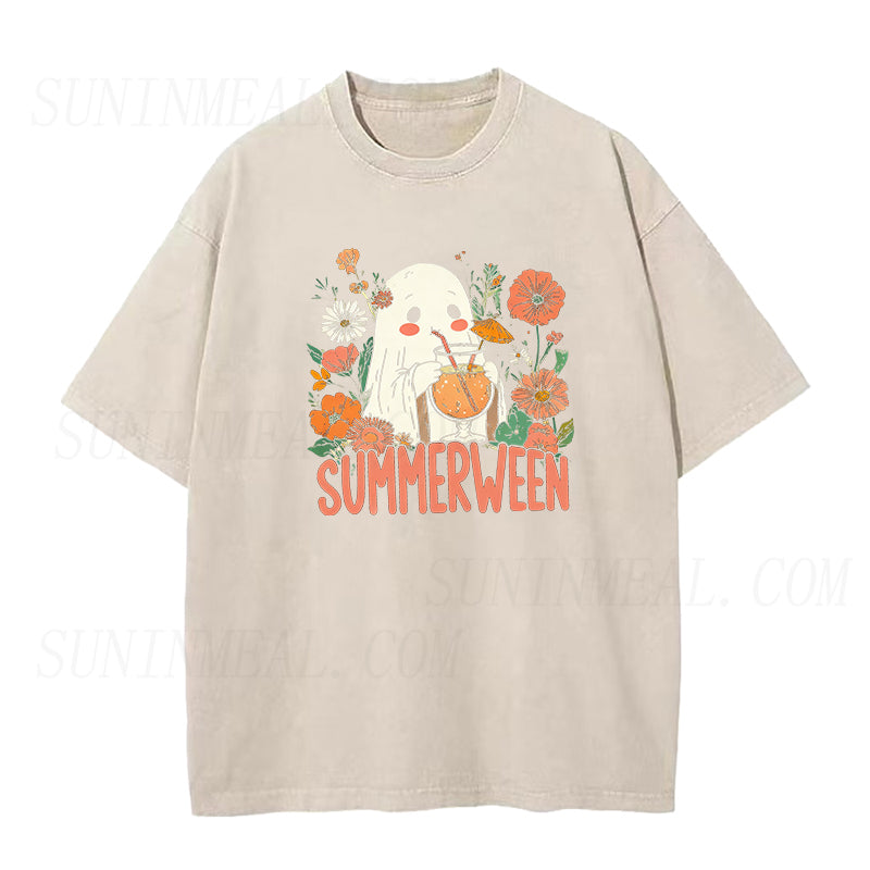 Ghost Summer Halloween Unisex Tee