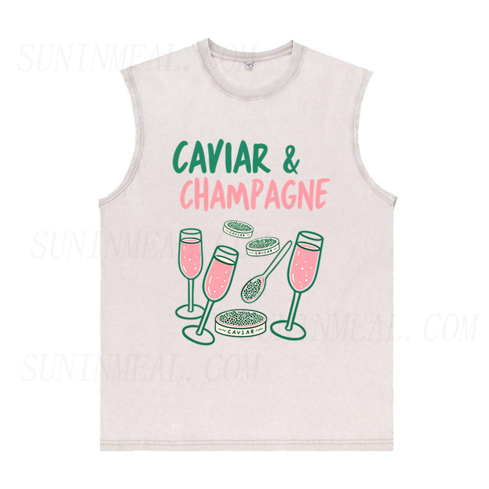 Caviar & Champagne Unisex Tank Top