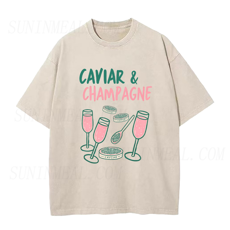 Caviar & Champagne Unisex Tee
