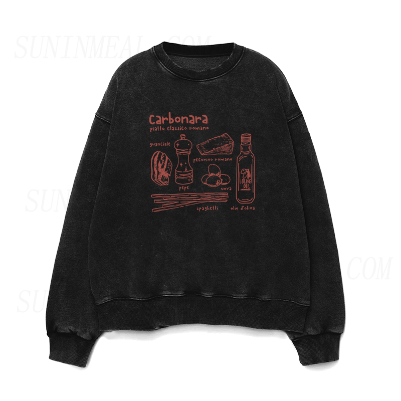 Carbonara Roma Pasta Unisex Crewneck Sweatshirt
