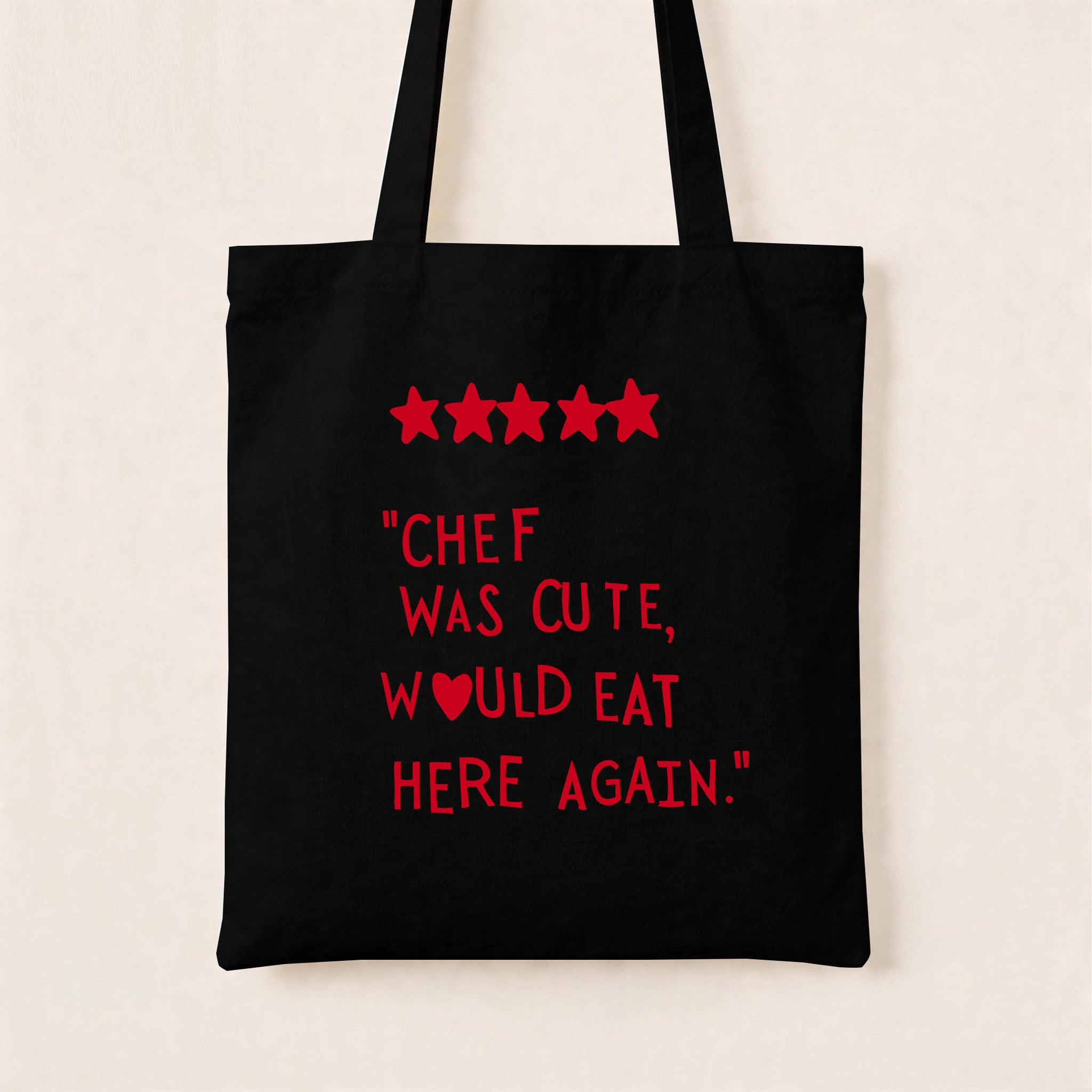 Chef Was Cute Canvas Tote Bag