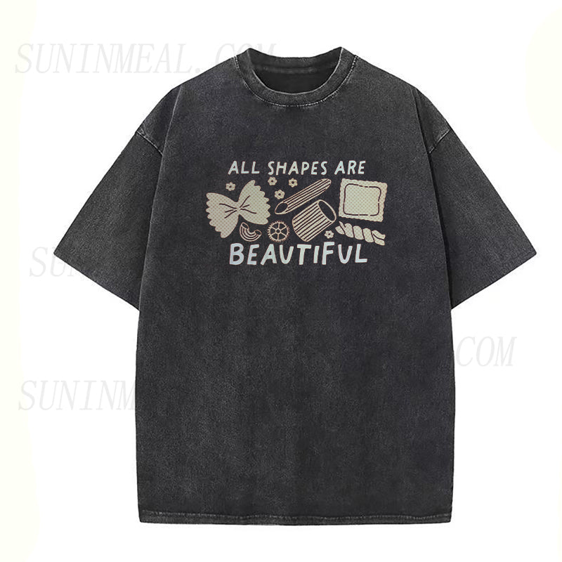 All Shapes are Beautiful Pasta Unisex Tee