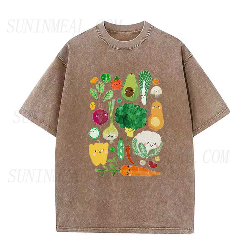 Happy Vegetables Unisex Tee