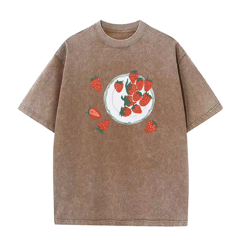 plate Strawberry Unisex Tee