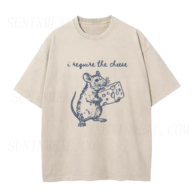 I Require The Cheese Funny Mouse Unisex Tee