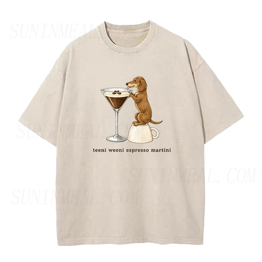Dachshund Espresso Martini Unisex Tee