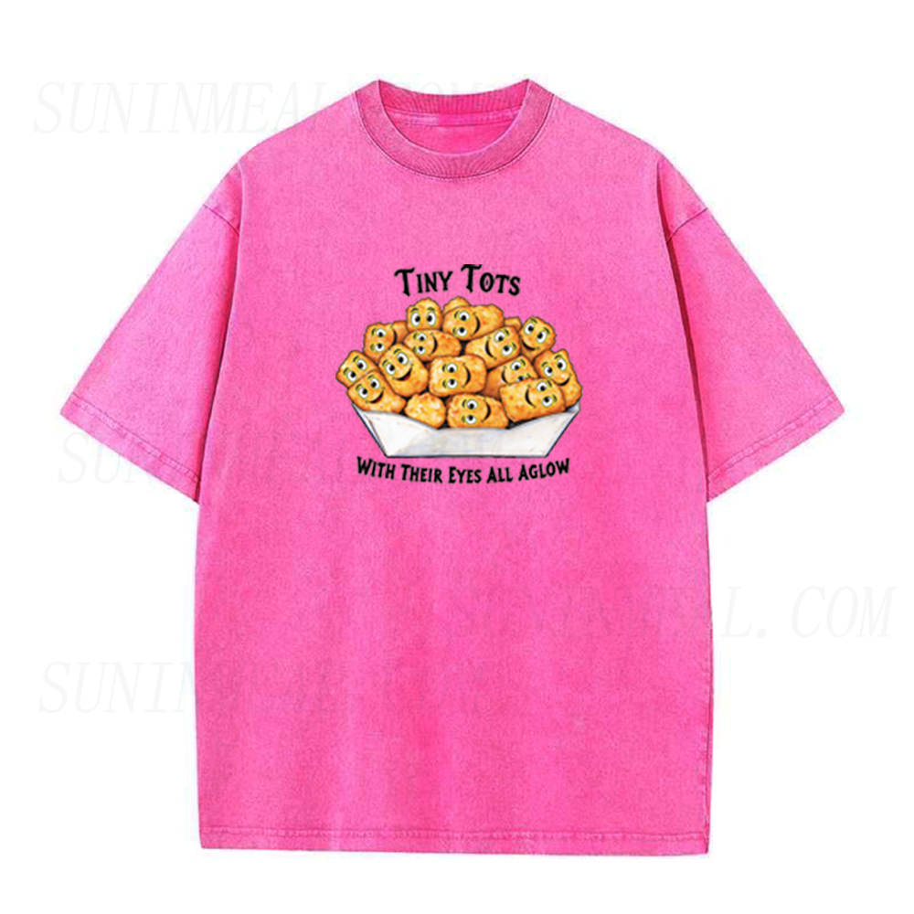 Tiny Tots Eyes All Aglow Retro Cartoon Tater Tot Unisex Tee