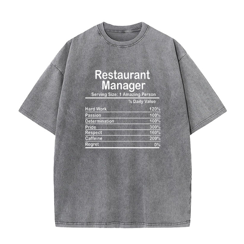 Restaurant Manager Unisex Tee