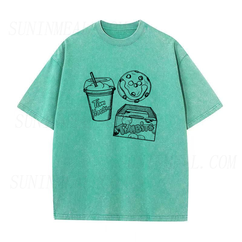 Coffee Iced Capp Donut Cookie Unisex Tee