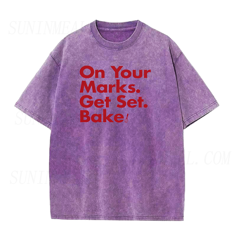 On Your Marks Get Set  Bake Unisex Tee
