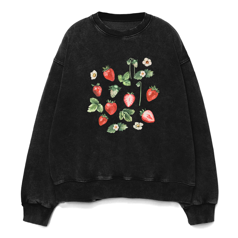 Strawberry Botanical Unisex Crewneck Sweatshirt