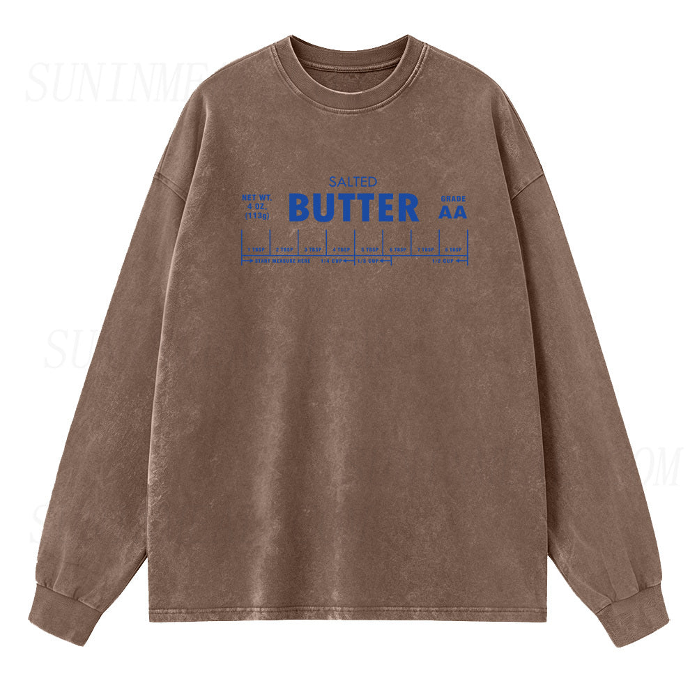 Salted Butter Long Sleeve Unisex Tee