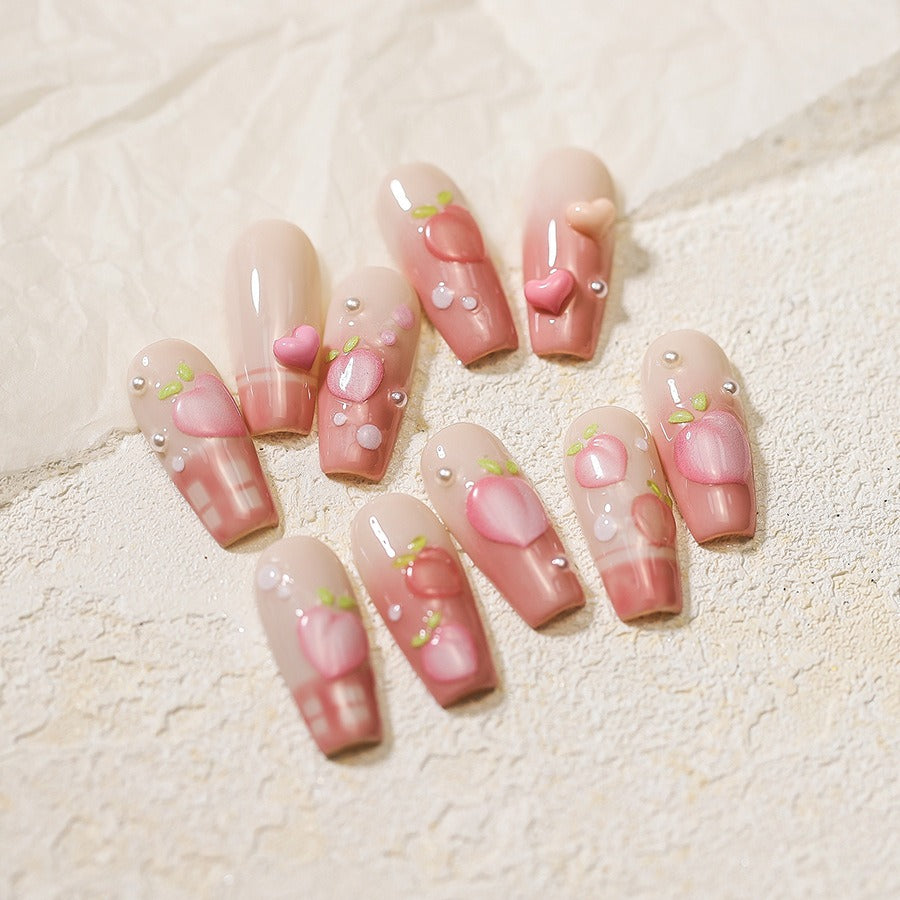 Peach 5D Nail Sticker