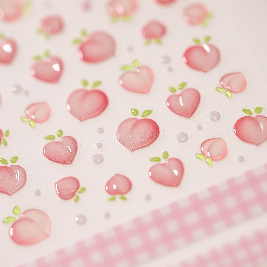 Peach 5D Nail Sticker