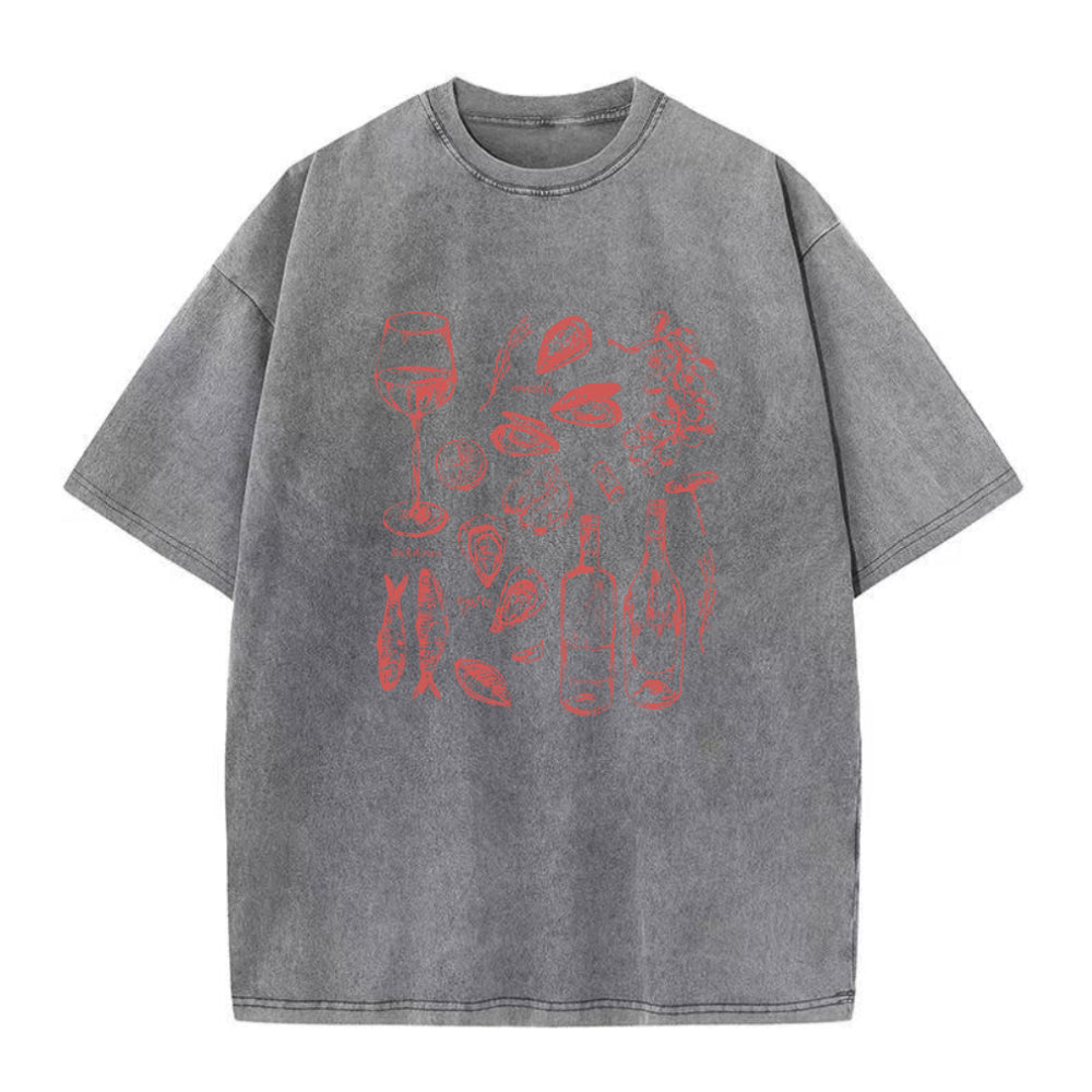 オーシャンワイングレープス ユニセックスTシャツ