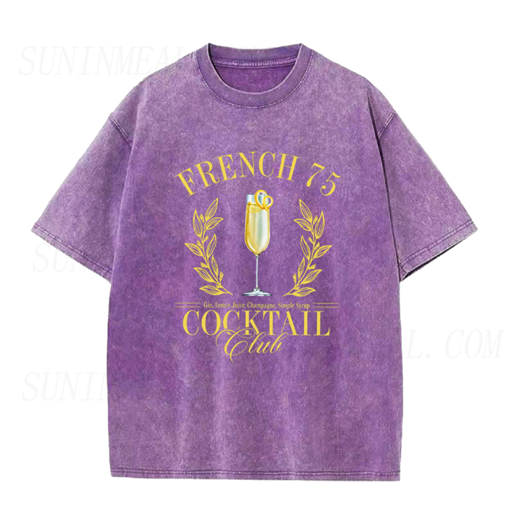 French 75 Cocktail Club Unisex Tee