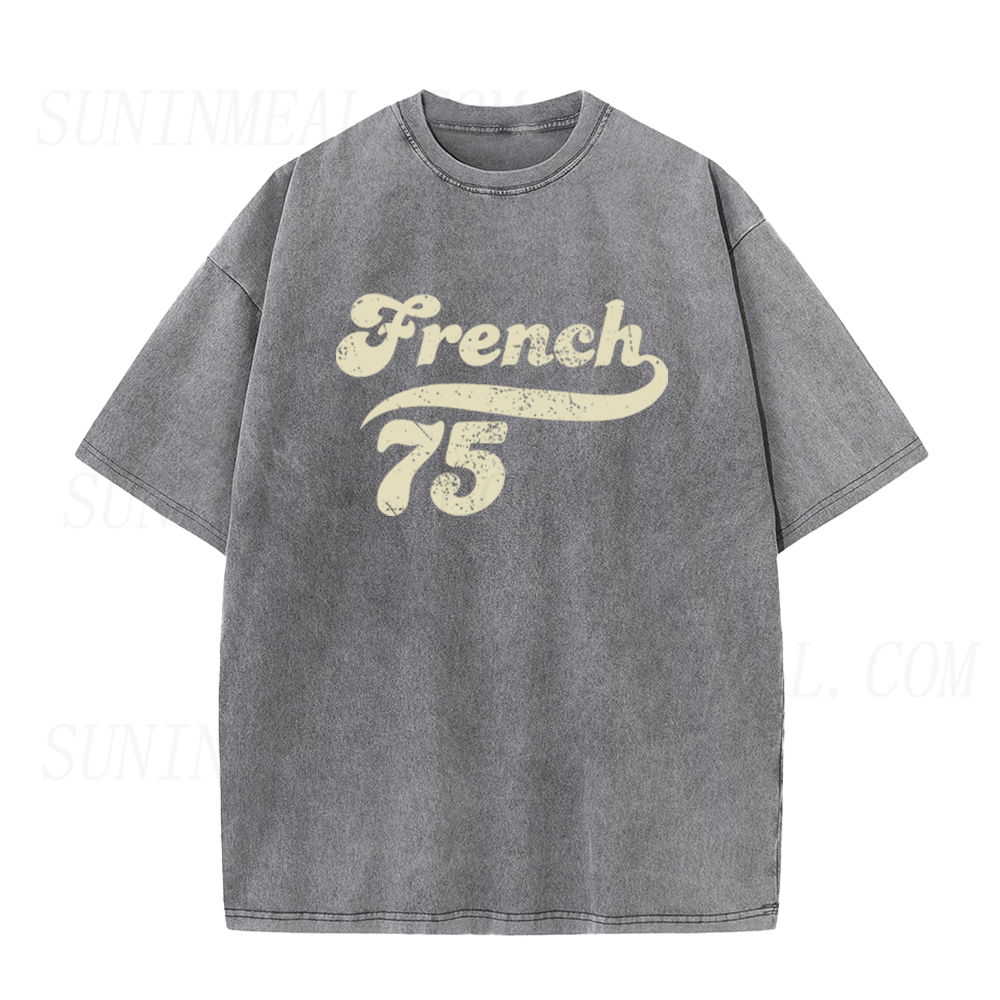 Retro French 75 Cocktail Unisex Tee