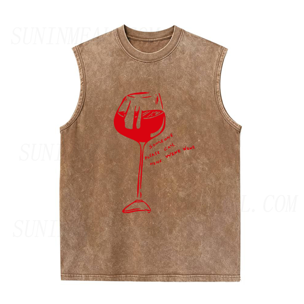 Someone Please Call Nine Wine Wine Unisex Tank Top