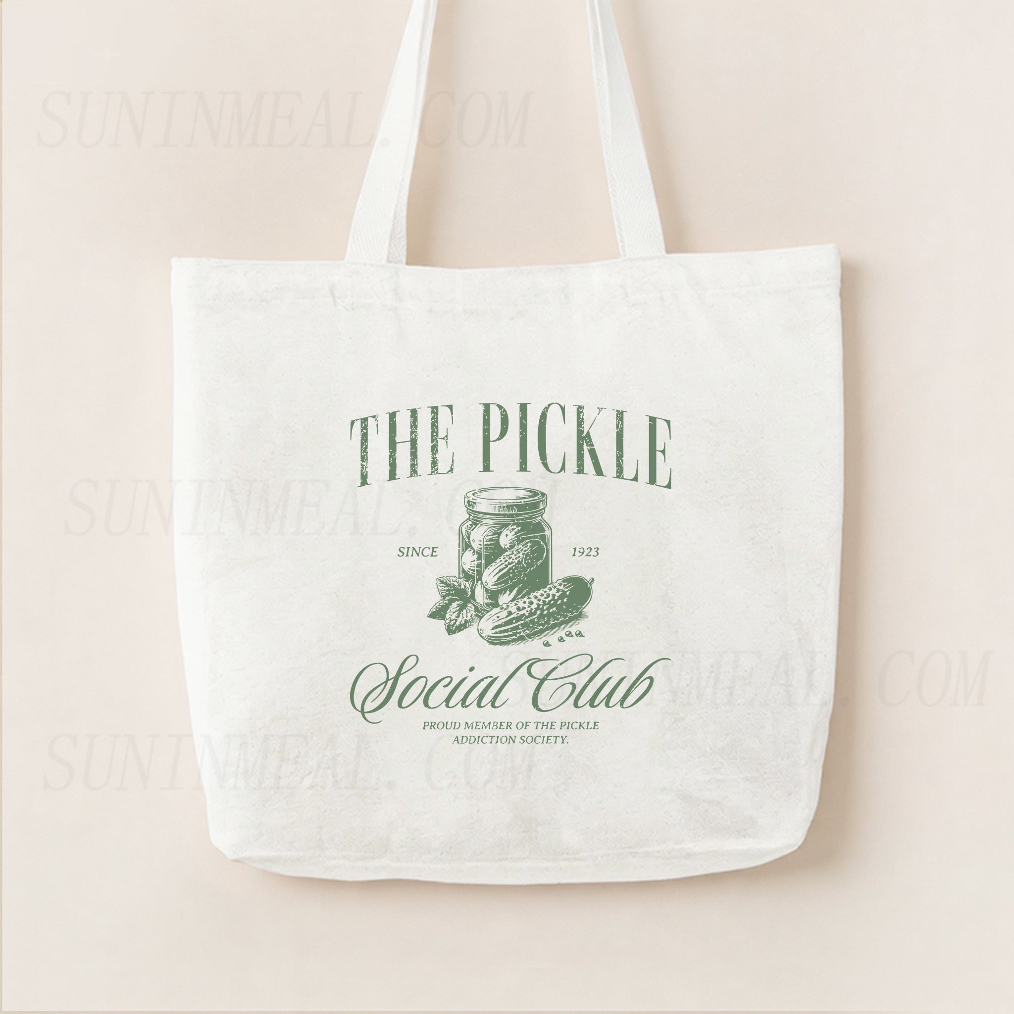 The Pickle Social Club Canvas Tote Bag