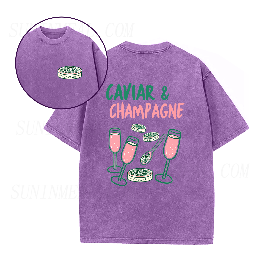 Caviar & Champagne Unisex Tee