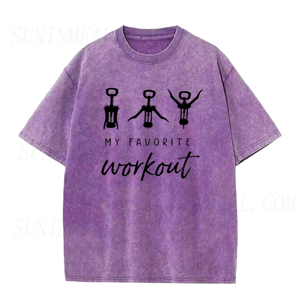 My Favorite Workout Wine Opener Unisex Tee