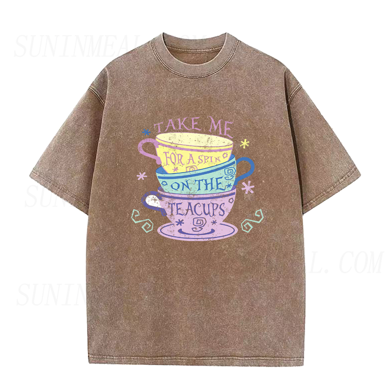 Take Me For A Spin On The Teacups Unisex Tee