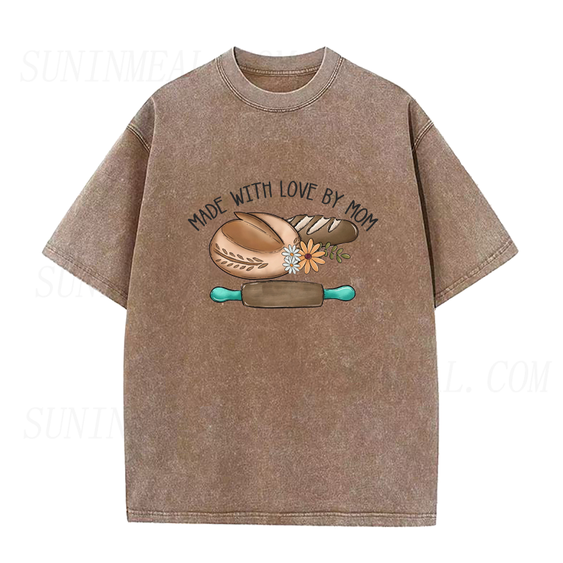 Made with Love Baked By Mom Unisex Tee