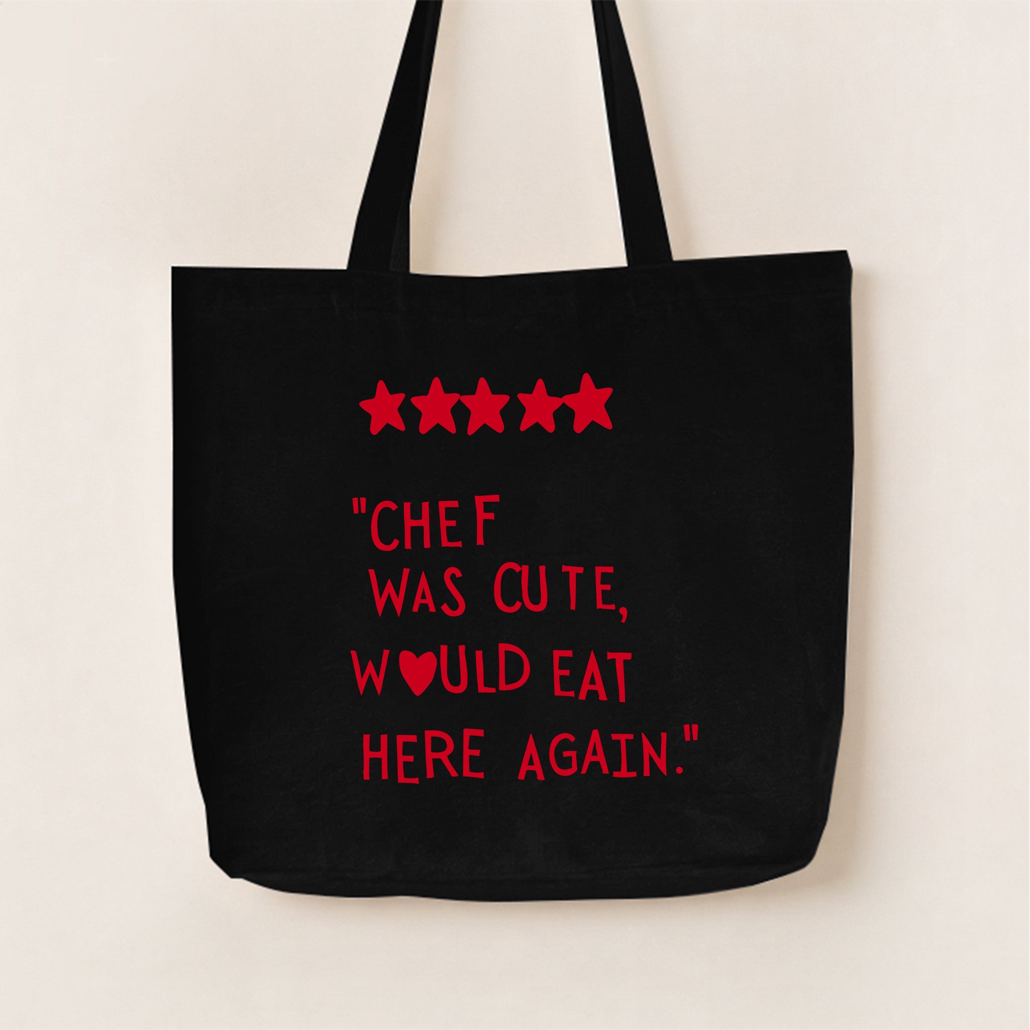 Chef Was Cute Canvas Tote Bag