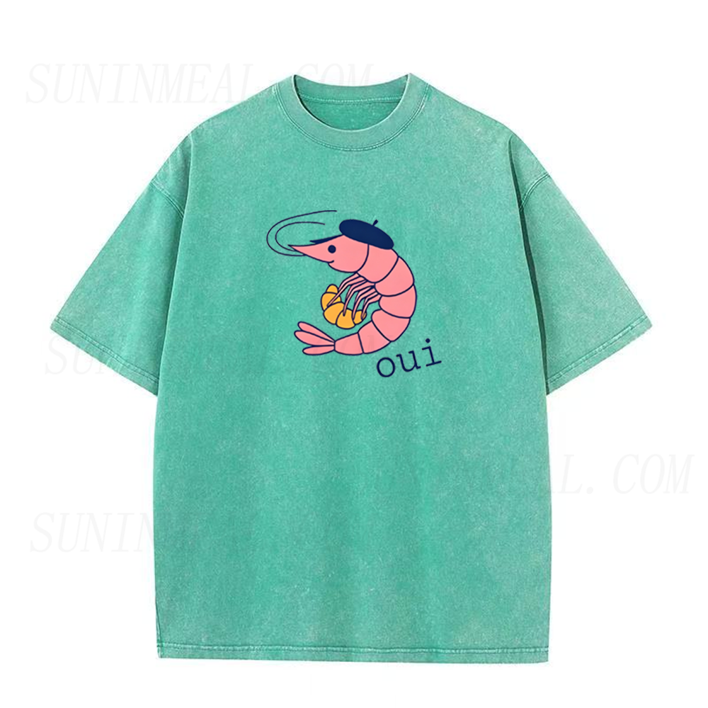 French Shrimp & Croissant Unisex Tee