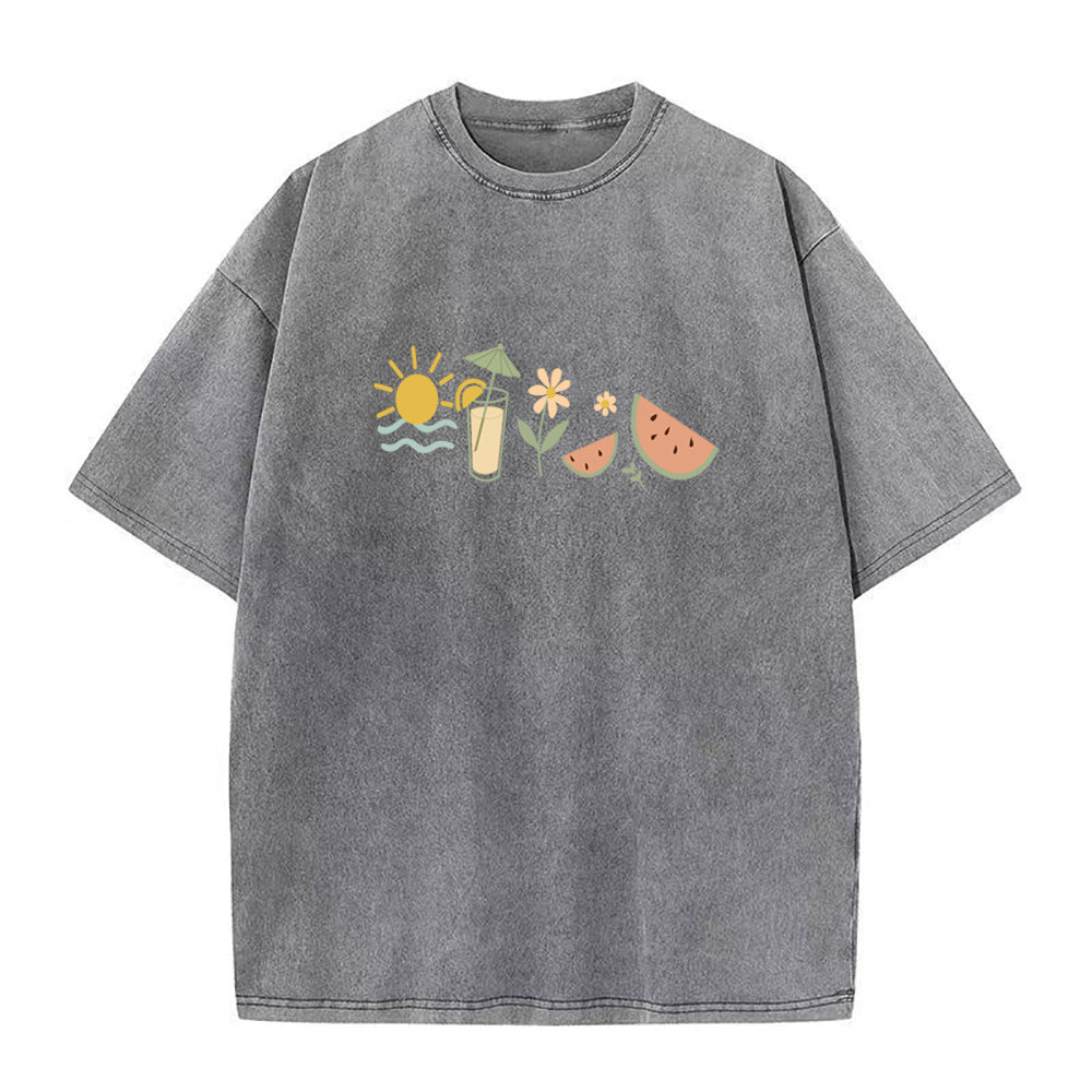 ハッピーサマーユニセックスTシャツ